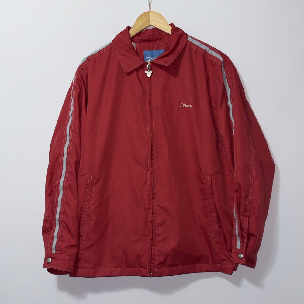 Disney Mickey Mouse Red Windbreaker Jacket Size 105 (Women’s M/L) Vintage